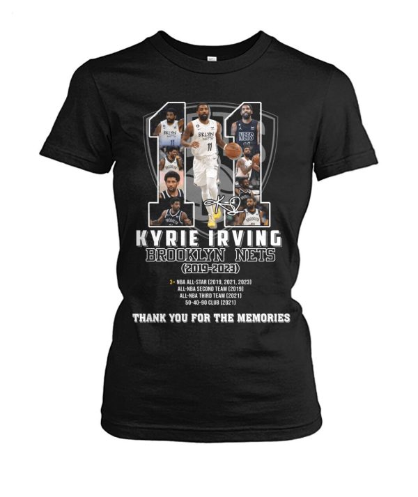 Kyrie Irving Brooklyn Nets 2019 – 2023 Thank You For The Memories T-Shirt