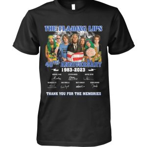 The Flaming Lips 40th Anniversary 1983 – 2023 Thank You For The Memories T-Shirt