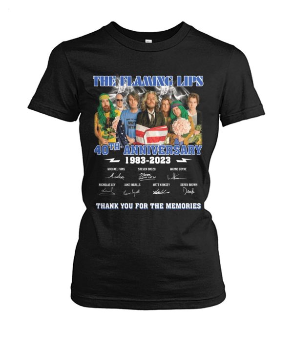 The Flaming Lips 40th Anniversary 1983 – 2023 Thank You For The Memories T-Shirt