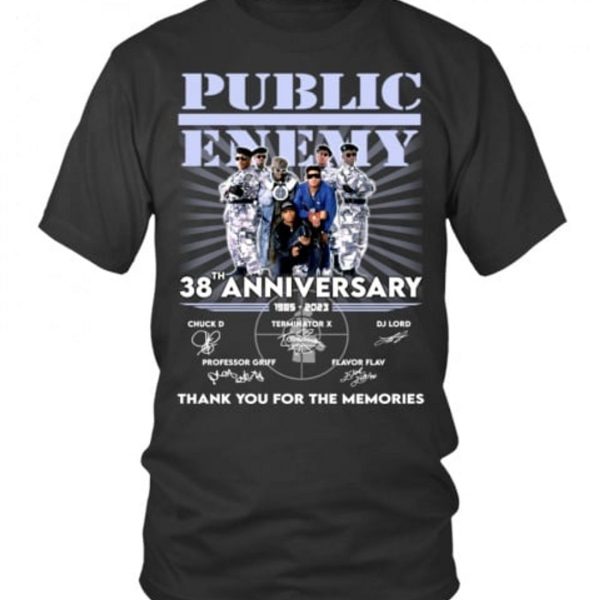 Public Enemy 38th Anniversary Thank You For The Memories T-Shirt