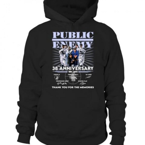 Public Enemy 38th Anniversary Thank You For The Memories T-Shirt