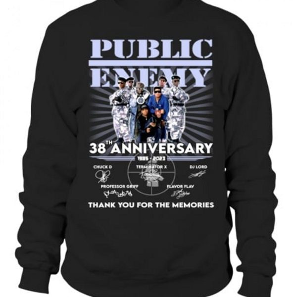 Public Enemy 38th Anniversary Thank You For The Memories T-Shirt