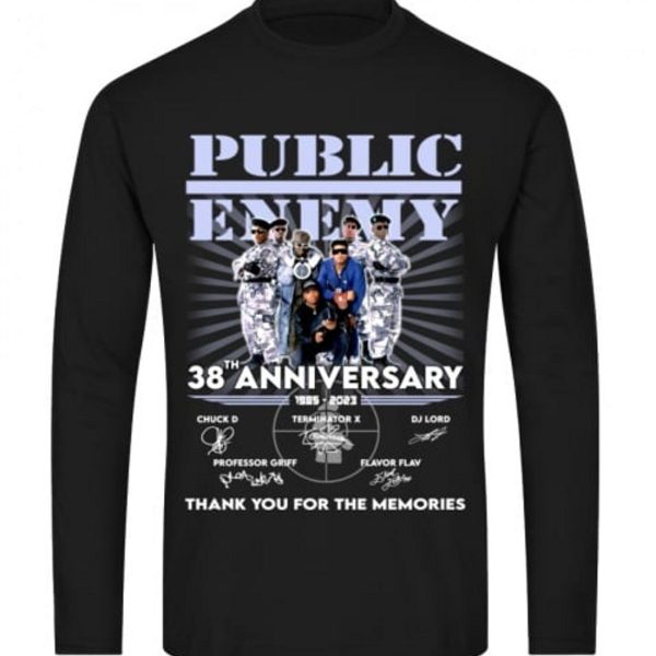 Public Enemy 38th Anniversary Thank You For The Memories T-Shirt