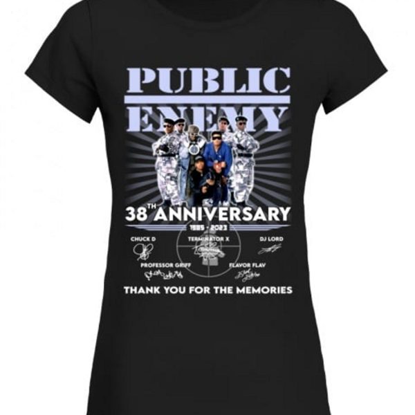 Public Enemy 38th Anniversary Thank You For The Memories T-Shirt