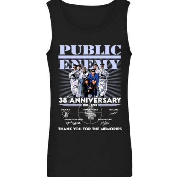 Public Enemy 38th Anniversary Thank You For The Memories T-Shirt