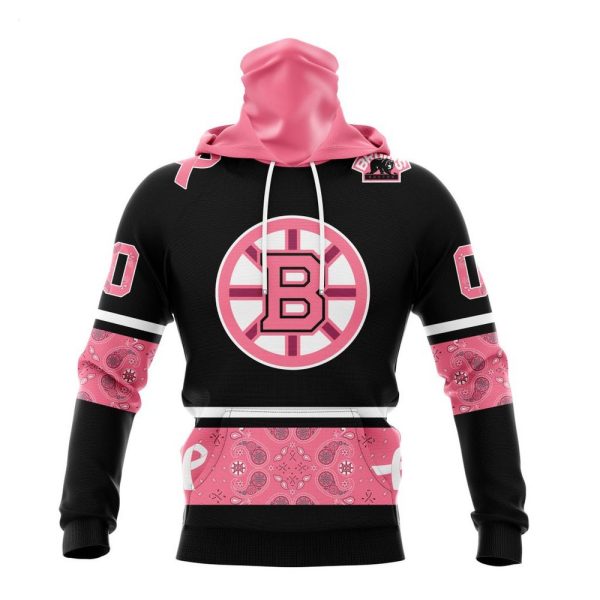 NHL Boston Bruins Personalized Specialized Design In Classic Style With Paisley! WE WEAR PINK BREAST CANCER Hoodie