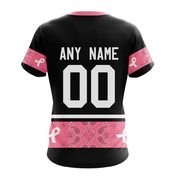 NHL Calgary Flames Personalized Specialized Design In Classic Style With Paisley! WE WEAR PINK BREAST CANCER Hoodie