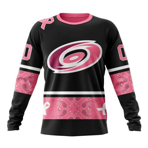 NHL Carolina Hurricanes Personalized Specialized Design In Classic Style With Paisley! WE WEAR PINK BREAST CANCER Hoodie