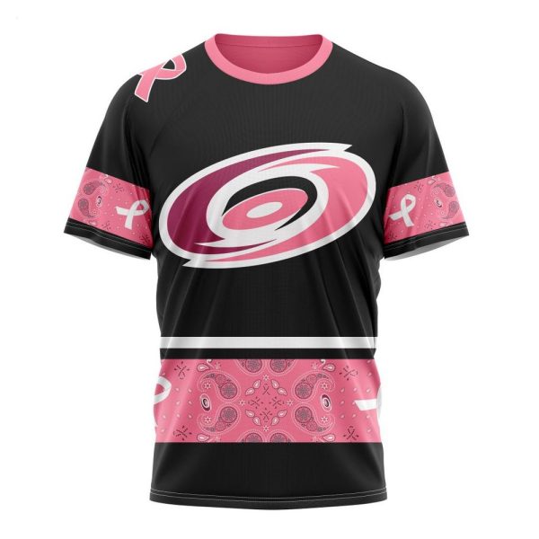 NHL Carolina Hurricanes Personalized Specialized Design In Classic Style With Paisley! WE WEAR PINK BREAST CANCER Hoodie