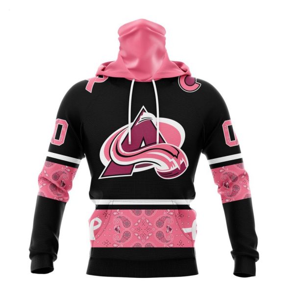 NHL Colorado Avalanche Personalized Specialized Design In Classic Style With Paisley! WE WEAR PINK BREAST CANCER Hoodie