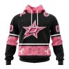 NHL Columbus Blue Jackets Personalized Specialized Design In Classic Style With Paisley! WE WEAR PINK BREAST CANCER Hoodie