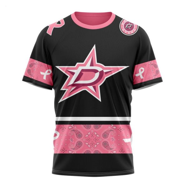 NHL Dallas Stars Personalized Specialized Design In Classic Style With Paisley! WE WEAR PINK BREAST CANCER Hoodie