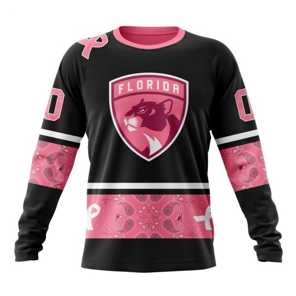 NHL Florida Panthers Personalized Specialized Design In Classic Style With Paisley! WE WEAR PINK BREAST CANCER Hoodie