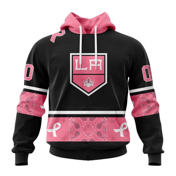 NHL Los Angeles Kings Personalized Specialized Design In Classic Style With Paisley! WE WEAR PINK BREAST CANCER Hoodie