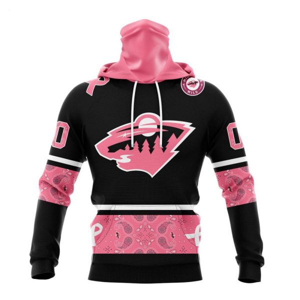 NHL Minnesota Wild Personalized Specialized Design In Classic Style With Paisley! WE WEAR PINK BREAST CANCER Hoodie