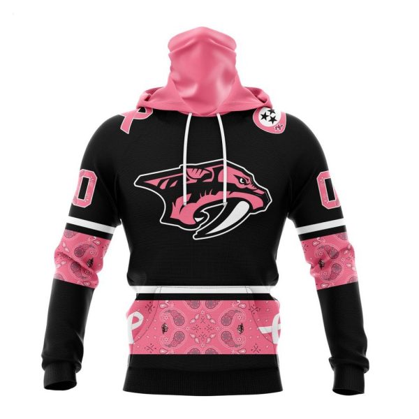 NHL Nashville Predators Personalized Specialized Design In Classic Style With Paisley! WE WEAR PINK BREAST CANCER Hoodie