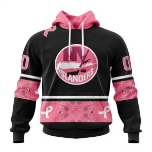 NHL New York Islanders Personalized Specialized Design In Classic Style With Paisley! WE WEAR PINK BREAST CANCER Hoodie