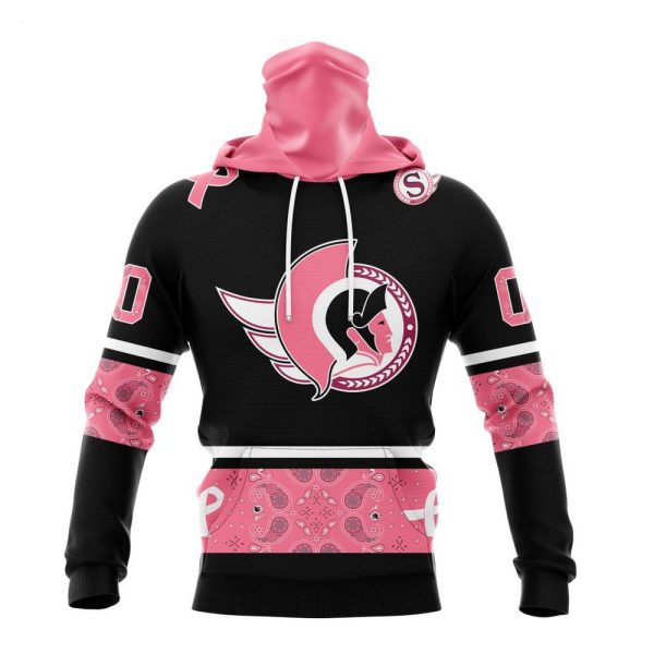 NHL Ottawa Senators Personalized Specialized Design In Classic Style With Paisley! WE WEAR PINK BREAST CANCER Hoodie