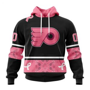 NHL Philadelphia Flyers Personalized Specialized Design In Classic Style With Paisley! WE WEAR PINK BREAST CANCER Hoodie