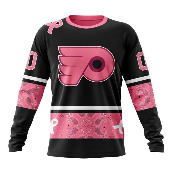 NHL Philadelphia Flyers Personalized Specialized Design In Classic Style With Paisley! WE WEAR PINK BREAST CANCER Hoodie