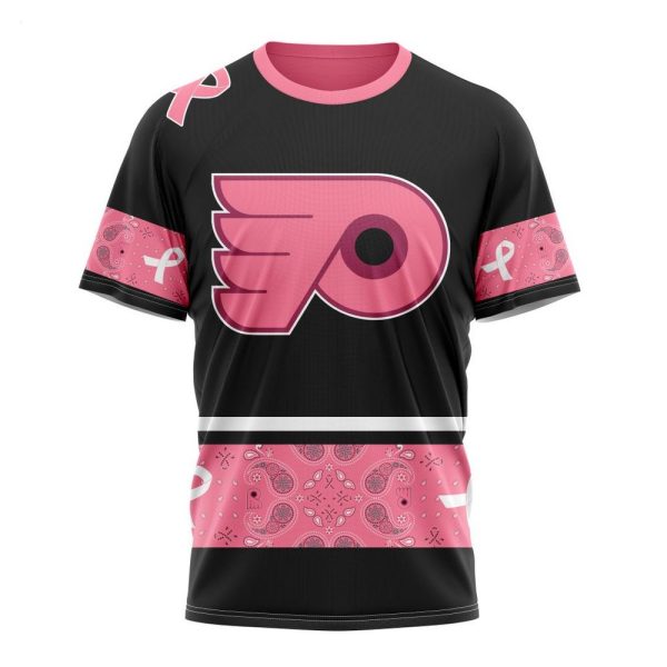 NHL Philadelphia Flyers Personalized Specialized Design In Classic Style With Paisley! WE WEAR PINK BREAST CANCER Hoodie