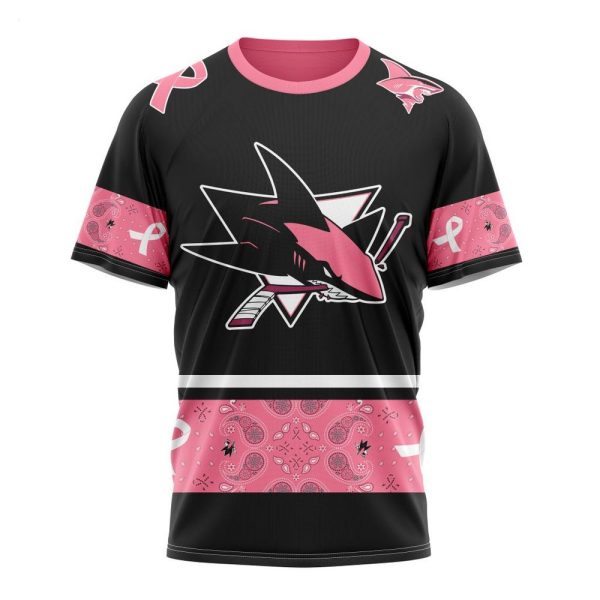 NHL San Jose Sharks Personalized Specialized Design In Classic Style With Paisley! WE WEAR PINK BREAST CANCER Hoodie