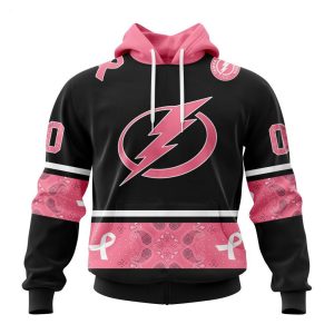 NHL Tampa Bay Lightning Personalized Specialized Design In Classic Style With Paisley! WE WEAR PINK BREAST CANCER Hoodie