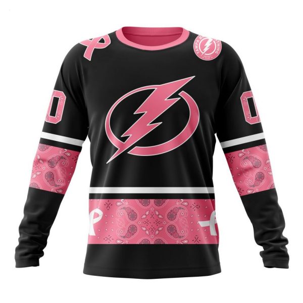 NHL Tampa Bay Lightning Personalized Specialized Design In Classic Style With Paisley! WE WEAR PINK BREAST CANCER Hoodie