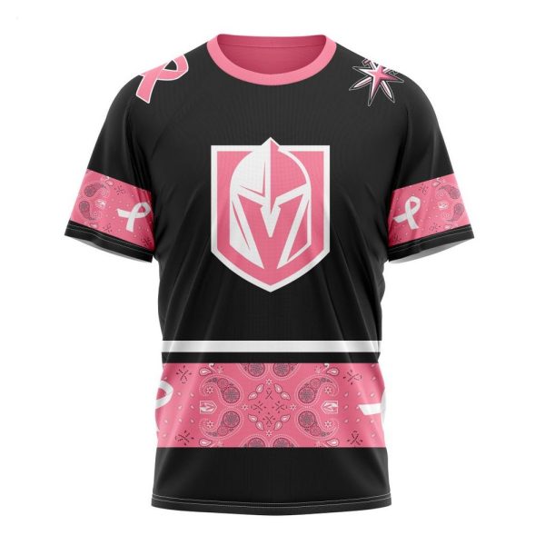 NHL Vegas Golden Knights Personalized Specialized Design In Classic Style With Paisley! WE WEAR PINK BREAST CANCER Hoodie