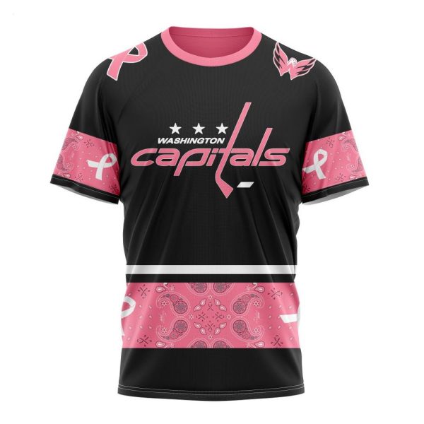 NHL Washington Capitals Personalized Specialized Design In Classic Style With Paisley! WE WEAR PINK BREAST CANCER Hoodie