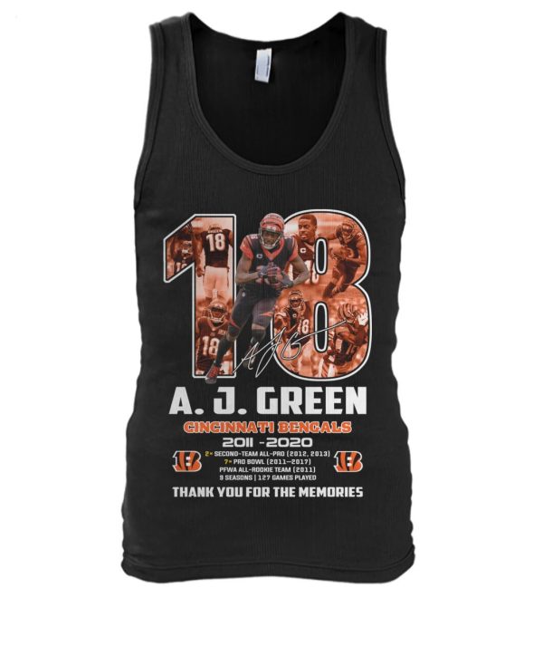 A.J.Green Cincinnati Bengals 2011 – 2020 Thank You For The Memories T-Shirt