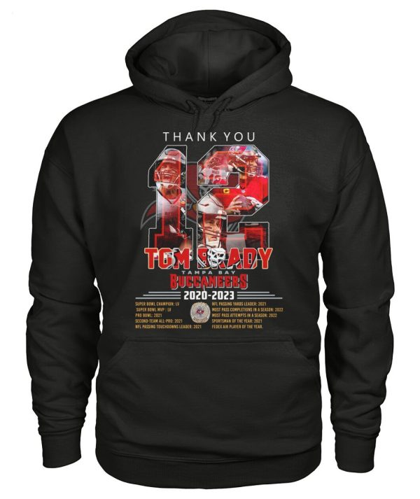 Thank You Tom Brady Tampa Bay Buccaneers 2020 – 2023 T-Shirt