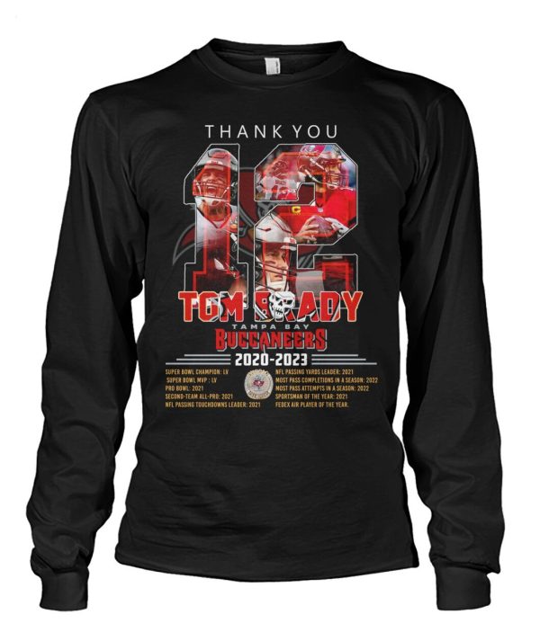 Thank You Tom Brady Tampa Bay Buccaneers 2020 – 2023 T-Shirt