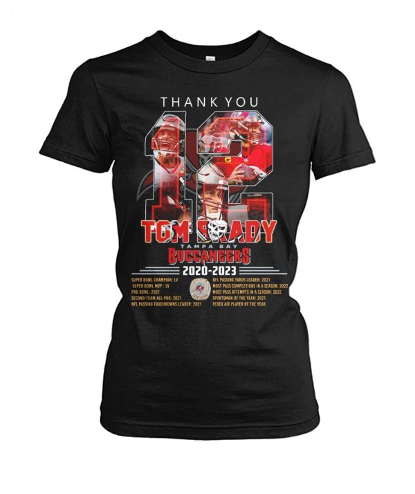 Thank You Tom Brady Tampa Bay Buccaneers 2020 – 2023 T-Shirt