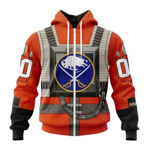 NHL Buffalo Sabres Star Wars Rebel Pilot Design Personalized Hoodie