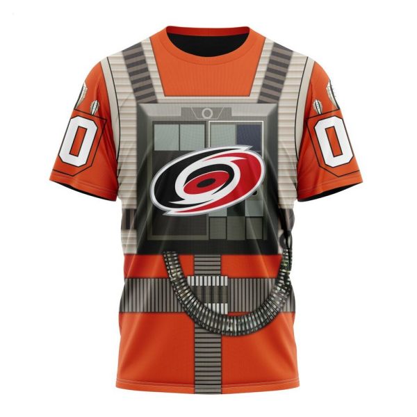 NHL Carolina Hurricanes Star Wars Rebel Pilot Design Personalized Hoodie