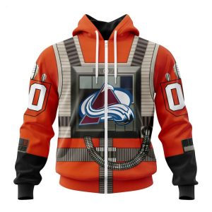 NHL Colorado Avalanche Star Wars Rebel Pilot Design Personalized Hoodie