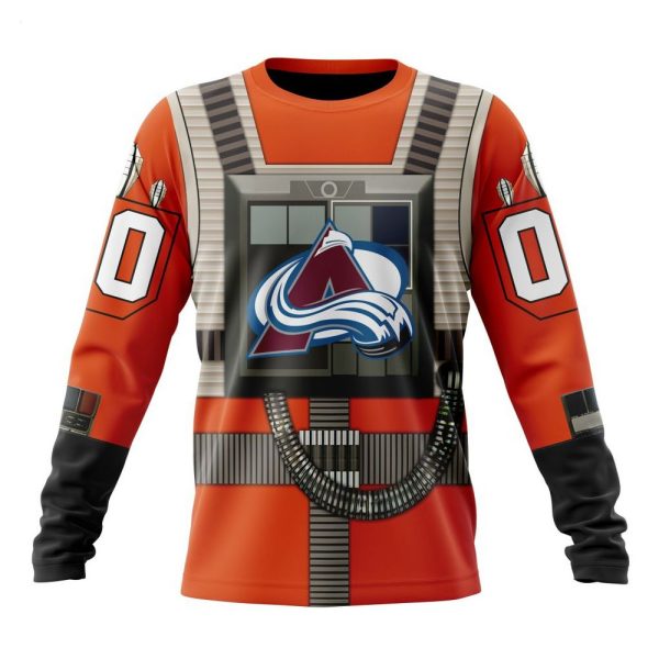 NHL Colorado Avalanche Star Wars Rebel Pilot Design Personalized Hoodie