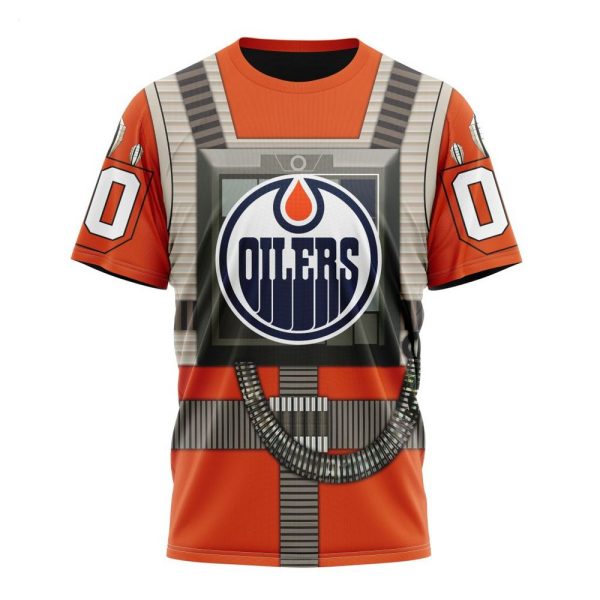 NHL Edmonton Oilers Star Wars Rebel Pilot Design Personalized Hoodie
