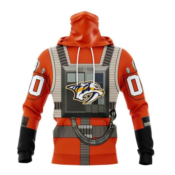 NHL Nashville Predators Star Wars Rebel Pilot Design Personalized Hoodie