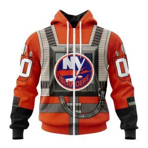 NHL New York Islanders Star Wars Rebel Pilot Design Personalized Hoodie