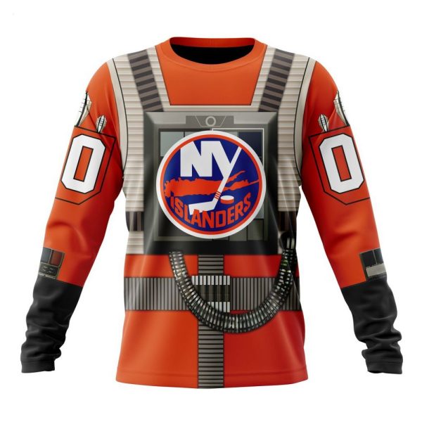 NHL New York Islanders Star Wars Rebel Pilot Design Personalized Hoodie