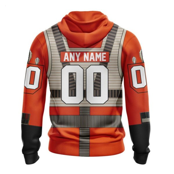 NHL Philadelphia Flyers Star Wars Rebel Pilot Design Personalized Hoodie