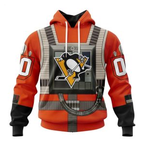 NHL Pittsburgh Penguins Star Wars Rebel Pilot Design Personalized Hoodie