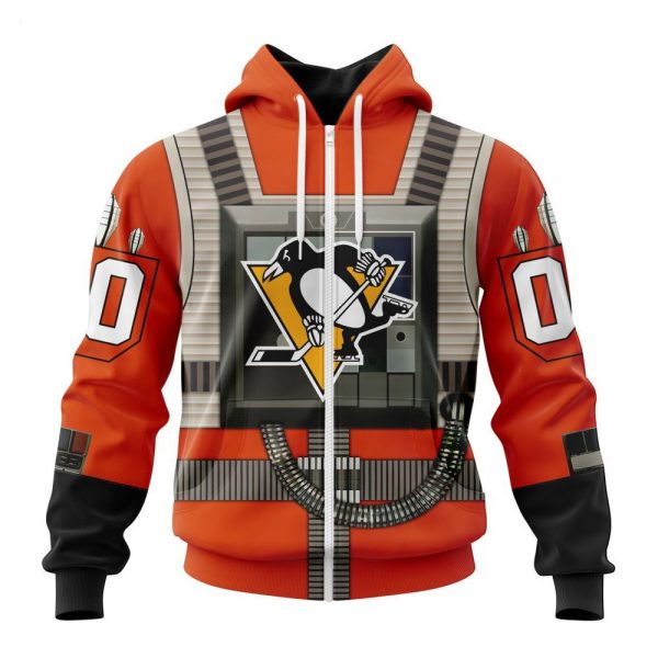 NHL Pittsburgh Penguins Star Wars Rebel Pilot Design Personalized Hoodie