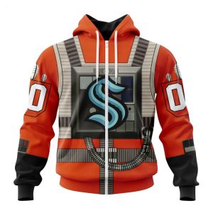 NHL Seattle Kraken Star Wars Rebel Pilot Design Personalized Hoodie