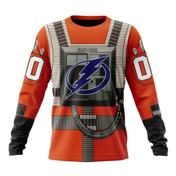 NHL Tampa Bay Lightning Star Wars Rebel Pilot Design Personalized Hoodie