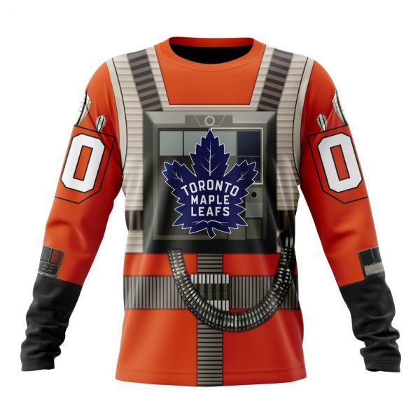 NHL Toronto Maple Leafs Star Wars Rebel Pilot Design Personalized Hoodie