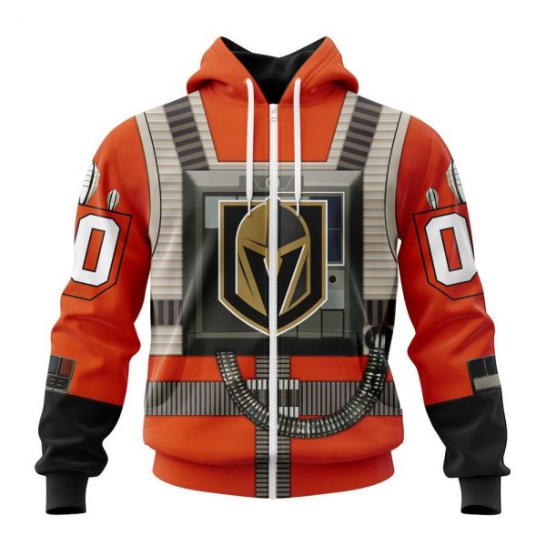 NHL Vegas Golden Knights Star Wars Rebel Pilot Design Personalized Hoodie