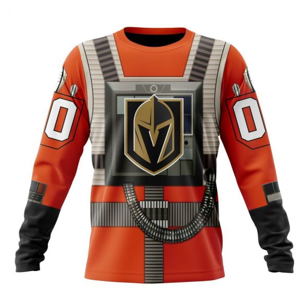 NHL Vegas Golden Knights Star Wars Rebel Pilot Design Personalized Hoodie
